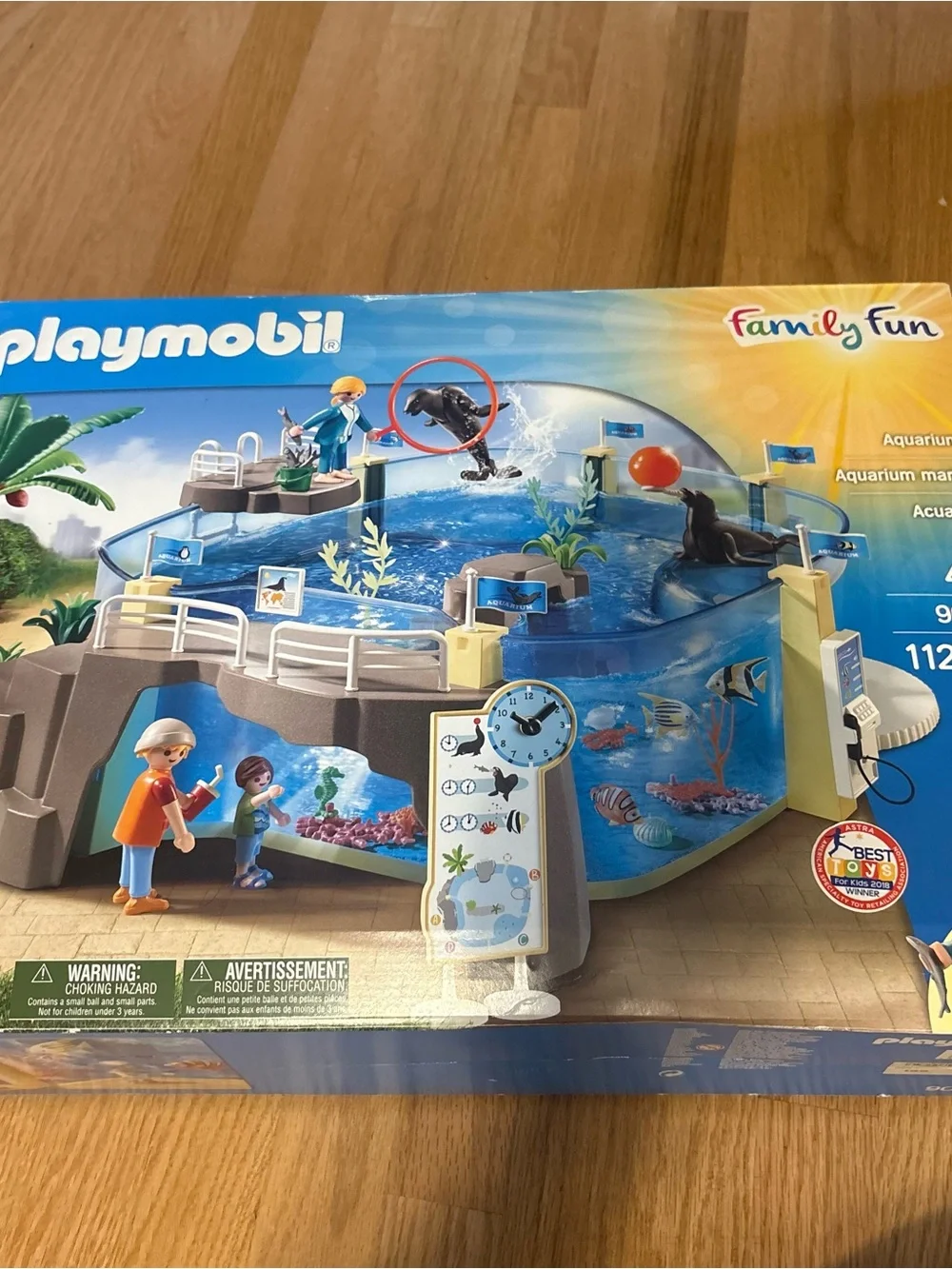 PLAYMOBIL Aquarium Building Set Family Fun Toy Blocks Seal Dolphin 9060